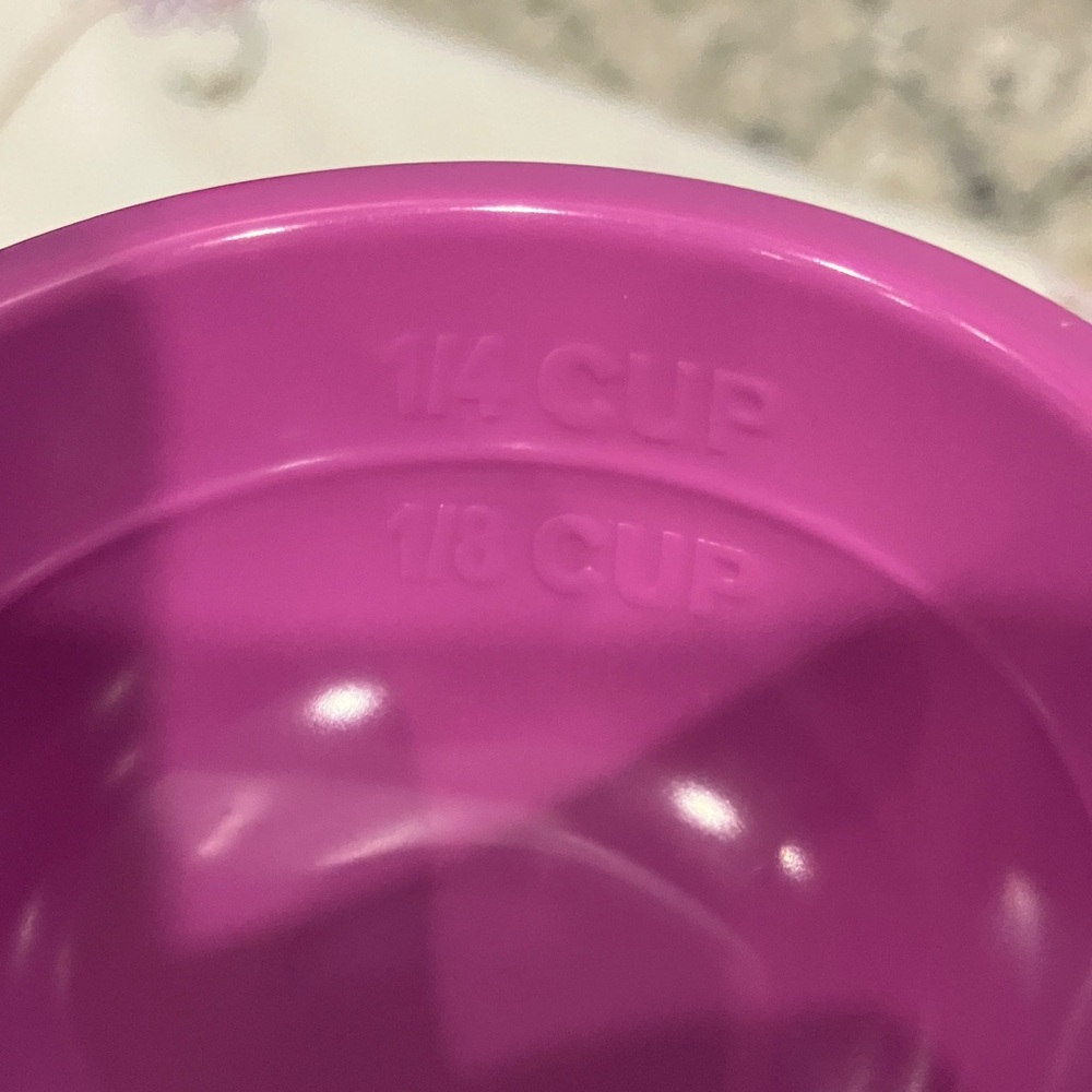 Set of Purple Nesting Melamine Measuring Cups - Picture 5 of 6